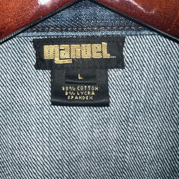 Classic Dark Blue Women's Denim Jacket - Picture 3 of 4